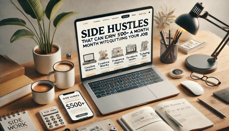 Read more about the article Side Hustles That Can Earn You $500+ a Month Without Quitting Your Job